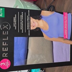 Reflex Size XL 3 Pack of Soft Ribbed Seamless Tank Tops